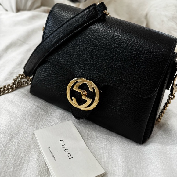Gucci Black Leather Shoulder Bag - Picture 7 of 9